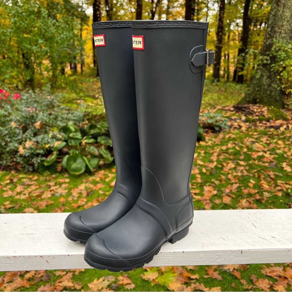 Hunter Adjustable Back Tall Boot Size 5 - Picture 2 of 14